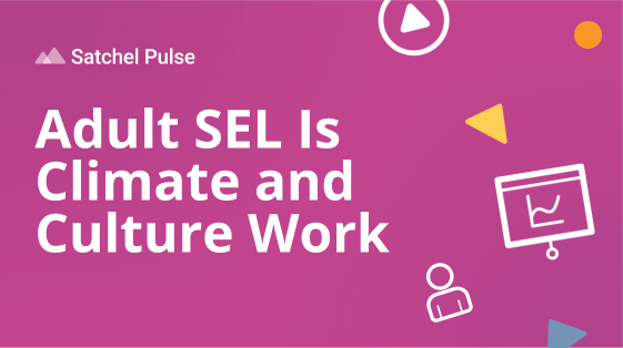 Satchel Pulse - Adult SEL Is Climate and Culture Work